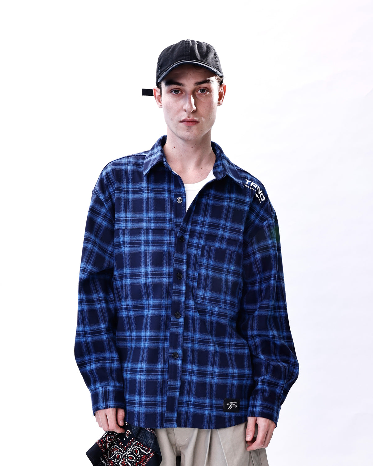 FRAME L/S SHIRT [BLUE]