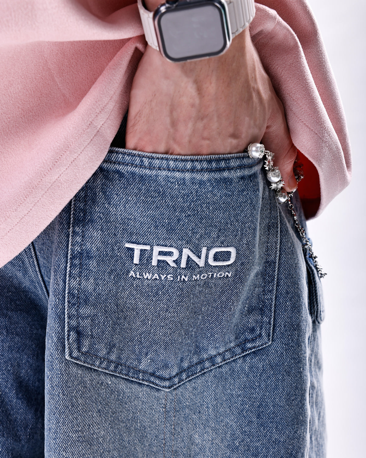 TRACE DENIM SHORTS [BLUE]